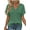 Dark Green, variant on MOSHU Deep V Neck Womens Tops Curved Hem Shirts for Women Fashion Trendy Blouses Casual Loose Fit Tees Tops