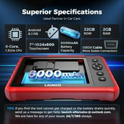 LAUNCH CRP919X Lite Bidirectional Scan Tool, 32 Reset Services, All System Diagnostic Scanner, Injector Coding, Auto VIN OBD2 Scanner Diagnostic Tool with 2-Year Updates