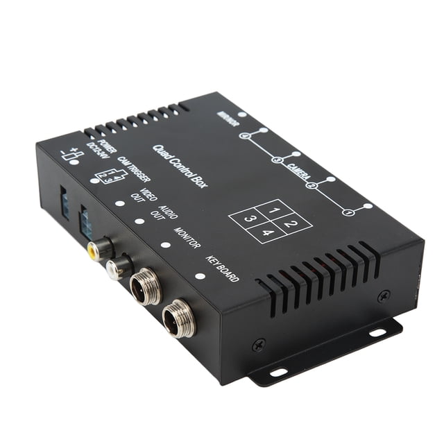 4 Channel Video Splitter, Multiple Parking Camera Video Switch High Definition for Yacht for Bus