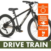 Ozark Trail 24 M.1 Mountain Bicycle, 8 Speed, Black, Fits Riders 4'6 - 5'6, Teen, Unisex