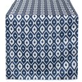 thumbnail image 2 of Design Imports CAMZ38581 14 x 72 in. Blue Ikat Outdoor Table Runner, 2 of 10