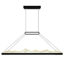 Himalayas Integrated LED Black Chandelier