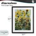 thumbnail image 4 of Stupell Industries Rustic Lodge Sunlit Sunflowers in Garden Black Framed Print Under Glass, 13 x 16, by Carson Overstreet, 4 of 8