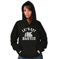 thumbnail image 3 of Let's Get Basted Turkey Day Unisex Plus Fleece Graphic Hoodie Brisco Brands 2X, 3 of 5