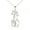Silver, variant on Giraffe Necklace Micro Inlaid Zirconium Fashion Simple Clavicle Chain