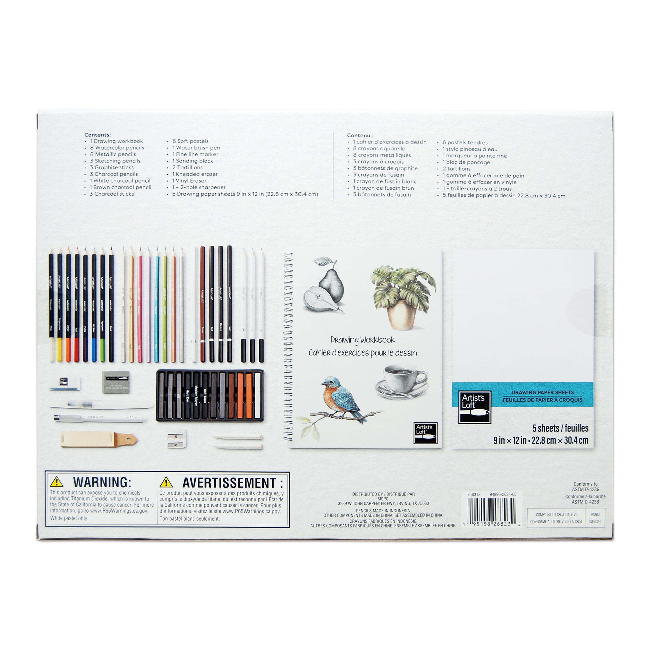 Drawing Technique Set by Artist's Loft - Includes Drawing Book