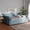 Light blue, variant on Baxton Studio Abbie Light Blue Velvet Upholstered and Crystal Tufted Full Daybed