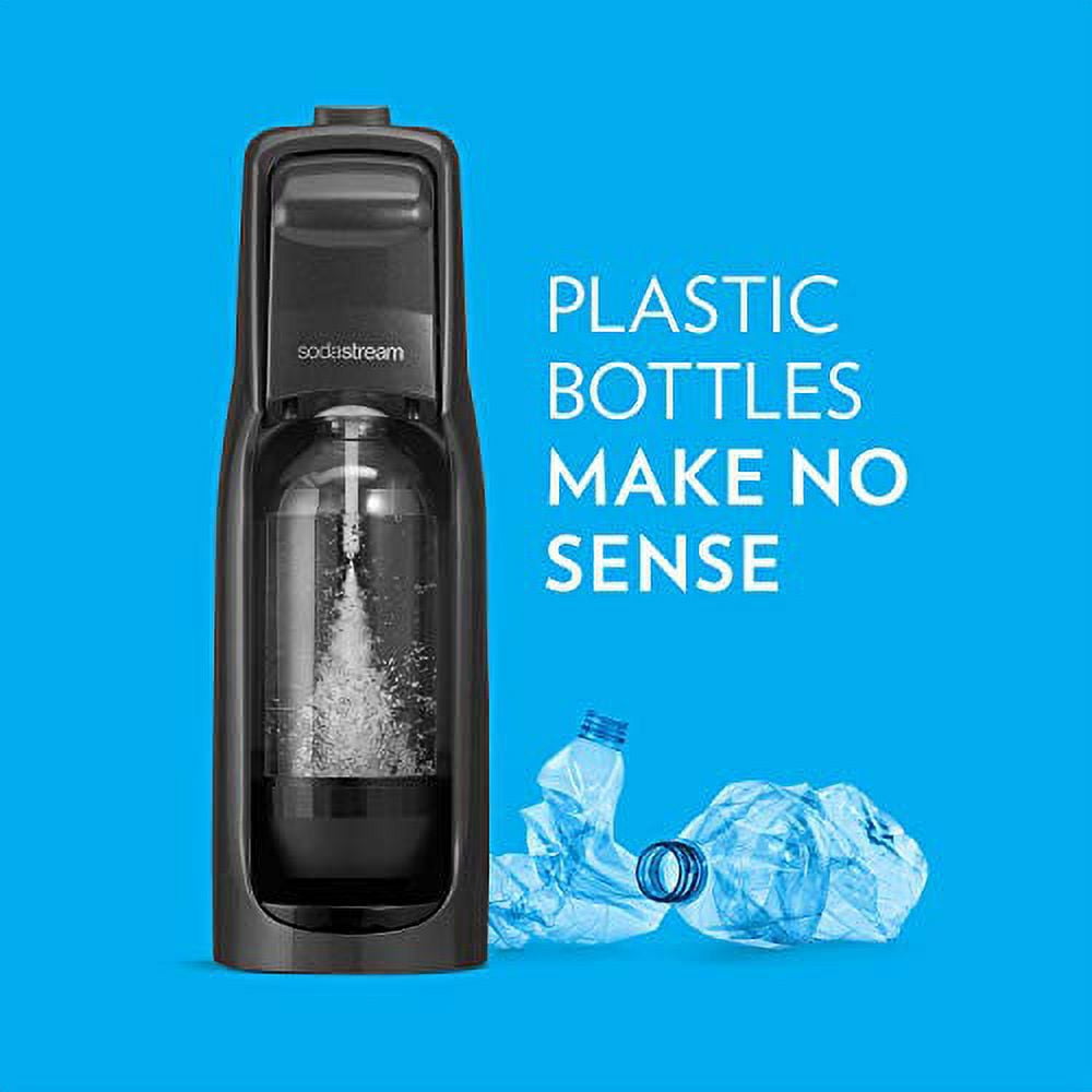 SodaStream Fountain Jet Sparkling Water Maker, Kit w/60l Cylinder, Black