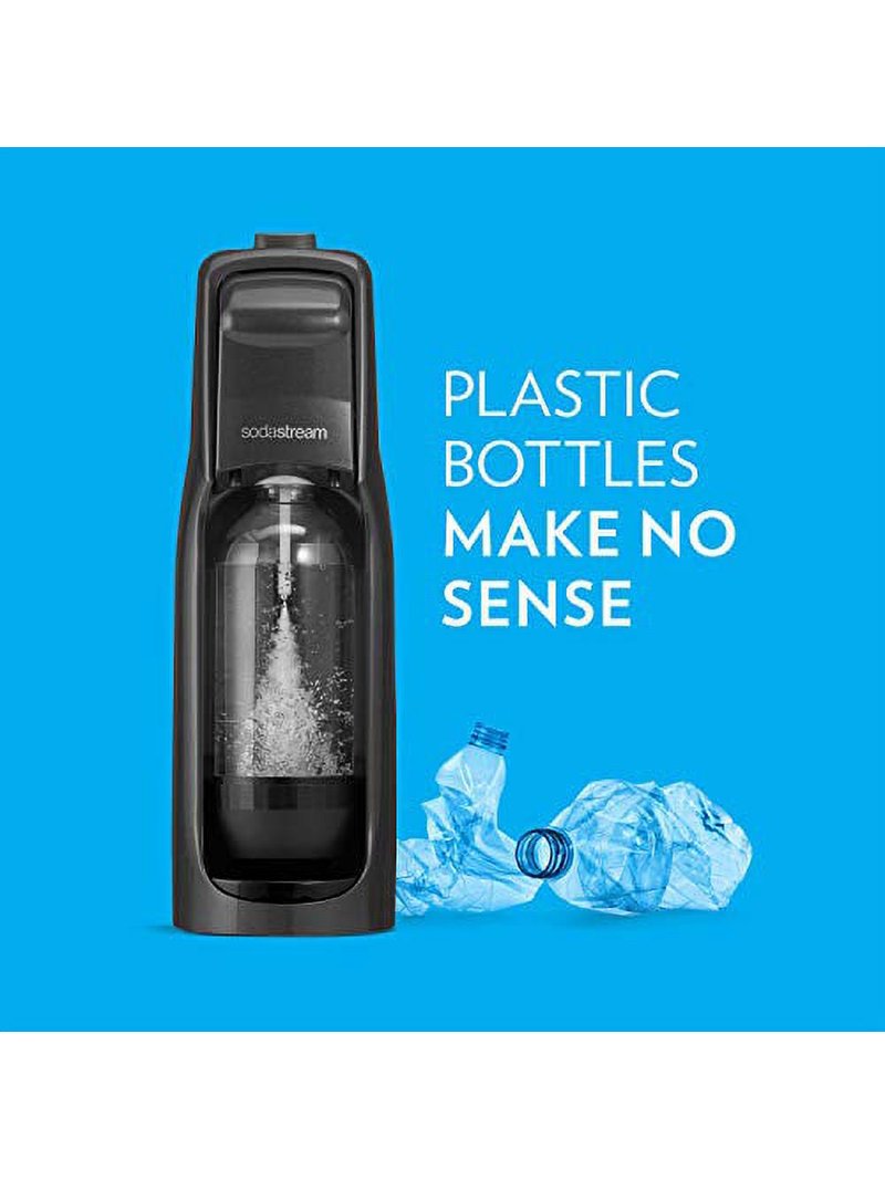 SodaStream Jet Sparkling Water Maker, 60L CO2 Cylinder, 1L Bottle