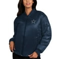 thumbnail image 2 of Women's G-III 4Her by Carl Banks Oatmeal/Navy Dallas Cowboys Switchback Reversible Full-Zip Jacket, 2 of 4