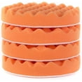 thumbnail image 1 of 4 thick waffle polishing pads, orange, 1 of 4