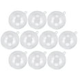 thumbnail image 1 of 10 bolas de plástico transparente rellenables de 50 mm para decorar bombas de baño, moldes para manualidades, decoración para fiestas de bodas y Navidad., 1 of 5