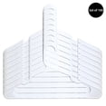 thumbnail image 2 of Merrick Plastic Clothing Hanger, 100 Pack, Artic White, 2 of 7