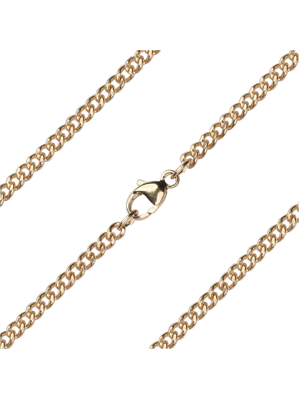 Bonyak Jewelry 24 inch Gold Plate Heavy Curb Chain