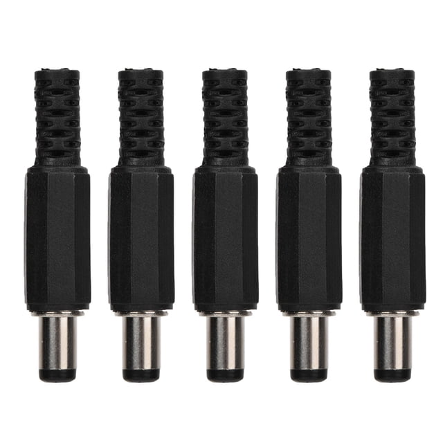 Male DC Power Plug,5pcs 2.1mm x 5.5mm DC Power Plug Jack Coaxial Connector Adapter Elevate Your Experience