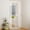 White, variant on 73.6" Extra Tall Cat Gate, Transparent Detachable into 2 Low Gates, 29.5–36" Width, Pressure Mounted, Full Door for Stairs, Kitchen, Studio, Black