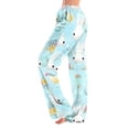 thumbnail image 3 of KHONTS Easter Egg Pajamas Pants for Women Cute Bunny Printed Elastic Waist Sleeppants Lightweight Homewear Stretchy Trousers 02-Light Blue S, 3 of 7