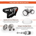 thumbnail image 5 of AKKON - Fits 2018-2021 GMC Terrain LED Tube Running Side Marker [HID/Xenon Type] Projector Chrome Headlights Left+Right, 5 of 7