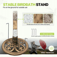 thumbnail image 5 of Magshion 37" Tall 3-Tier Birdbath with Recirc. Pump, Vintage Pedestal Fountain for Garden/Patio/Deck/Backyard, 5L, Bronze, 5 of 8