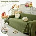thumbnail image 5 of ANMINY Velvet Sofa Slipcover Stretch Couch Cover 1/2/3/4 Seater All-inclusive Protector, 5 of 8