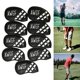 thumbnail image 4 of Paquete de 9 fundas para cabezas de hierro de golf con cuñas numeradas, funda protectora para cabeza de palo Negro, 4 of 9