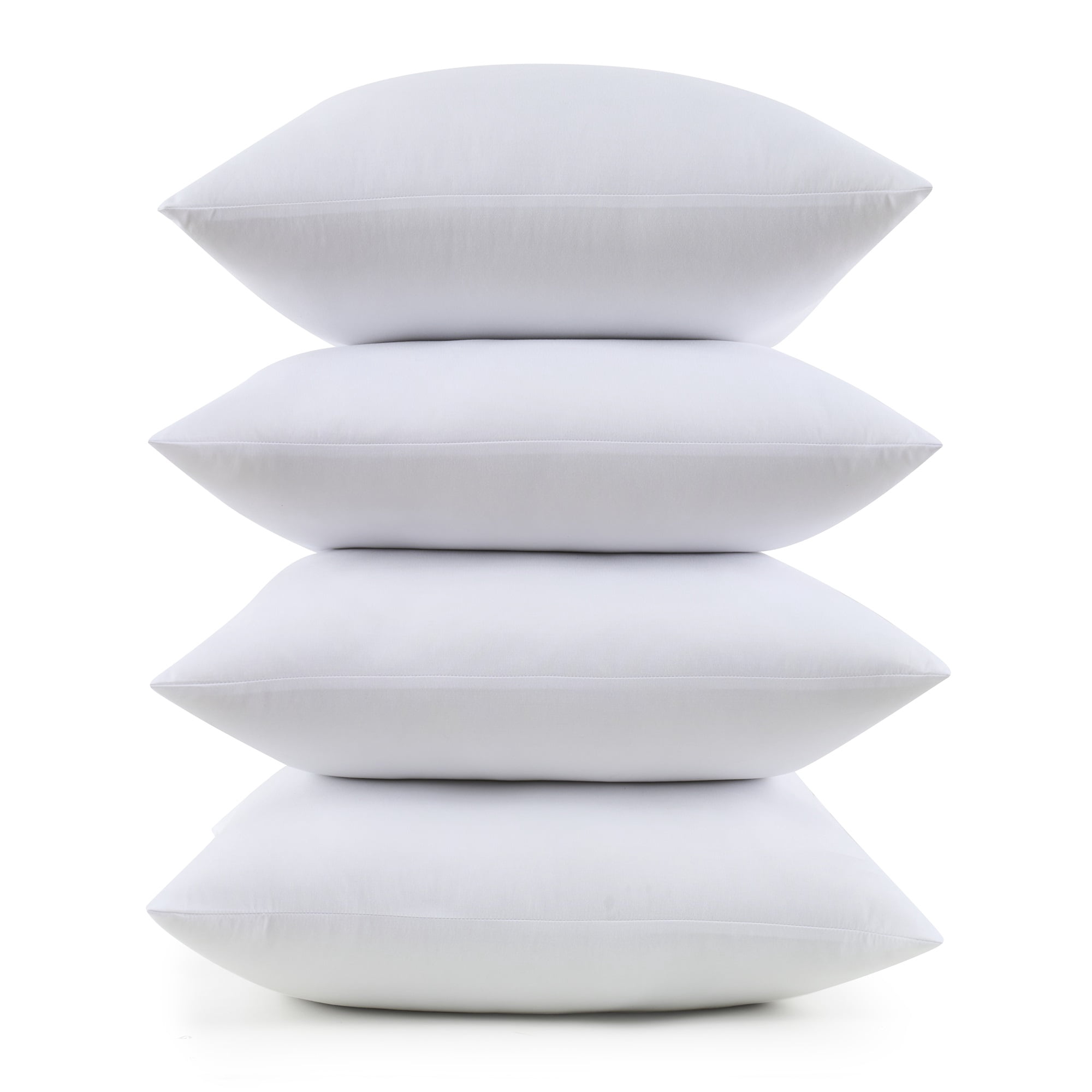 Decorative Throw Pillow Insert for Sofa, Bench, Bed, Couch Sofa- Indoor Decorative Cushion, Set of 4