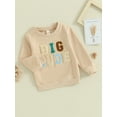 thumbnail image 3 of Bagilaanoe Toddler Baby Boy Casual Sweatshirt Long Sleeve Letter Print Pullover 12M 18M 24M 3T 4T 5T Kids Fall Loose Tee Tops, 3 of 8