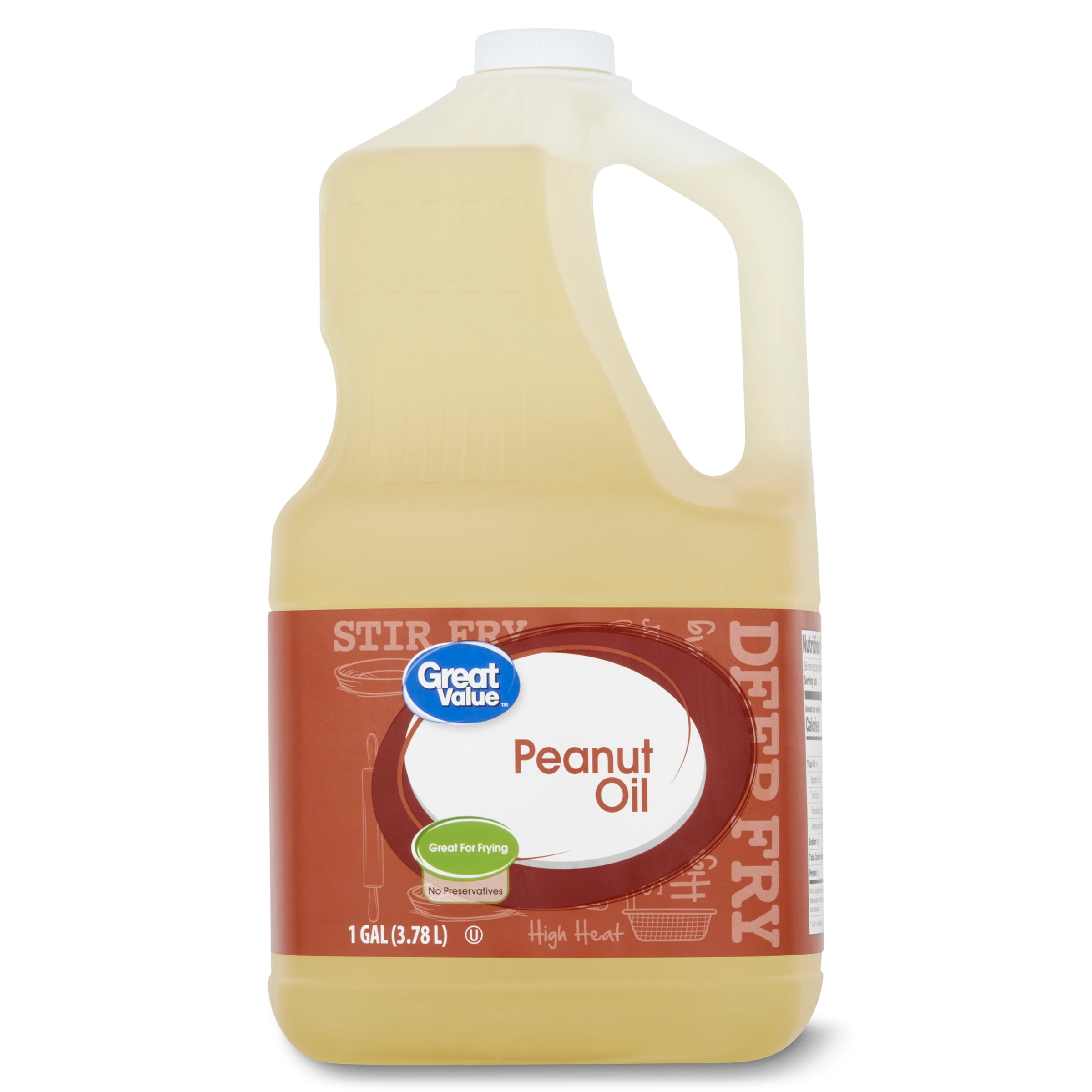 Great Value Peanut Oil, 128 fl oz