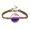Genderfluid, variant on Unisex Alloy 20mm Vintage Cool Colorful Stripes Round Genderfluid Flag Handmade Braided LGBT Pride Adjustable Brown Bracelet 8.26"