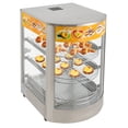 thumbnail image 2 of 50L Stainless Steel Food Warming Display Cabinet with Adjustable Temperature (86-185℉), Tempered Glass, 3 Shelves, and Warm Lighting for Commercial Use - Perfect for Pizza, Pastries, and Snacks, 2 of 14