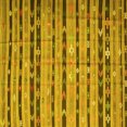 thumbnail image 1 of Ahgly Company Machine Washable Indoor Square Southwestern Yellow Country Area Rugs, 5' Square, 1 of 4