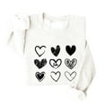 thumbnail image 2 of Bjutir Valentines Day Women Tops Sweatshirts For Women Love Heart Graphic Pullover Winter Crewneck Long Sleeve Sweatshirts, 2 of 4