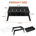thumbnail image 2 of HiiKaa Foldable BBQ Grill,Compact Charcoal Barbecue Stove,Portable Campfire Grill for Outdoor Backyard Charcoal Barbecue Grill Party, 2 of 10