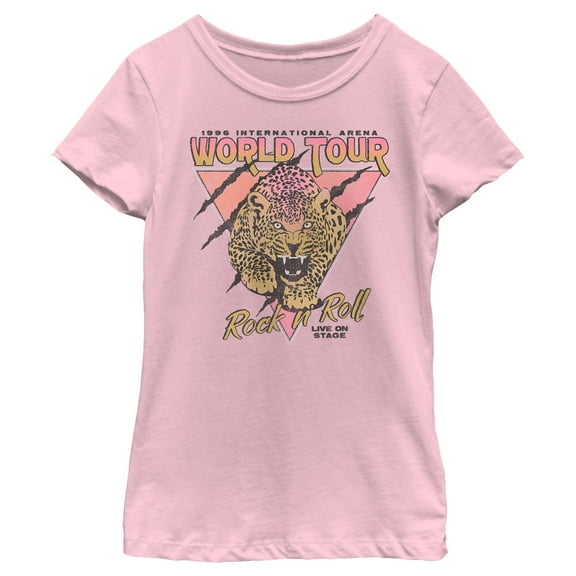 Girl's Lost Gods Leopard World Tour Graphic T-Shirt