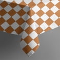 thumbnail image 5 of Orange and White Checkerboard Pattern Square Tablecloth,Waterproof Square Table Cover,Wipeable Spillproof Washable Table Cover for Home Kitchen Party Decor 60"x60"(152x152cm), 5 of 6