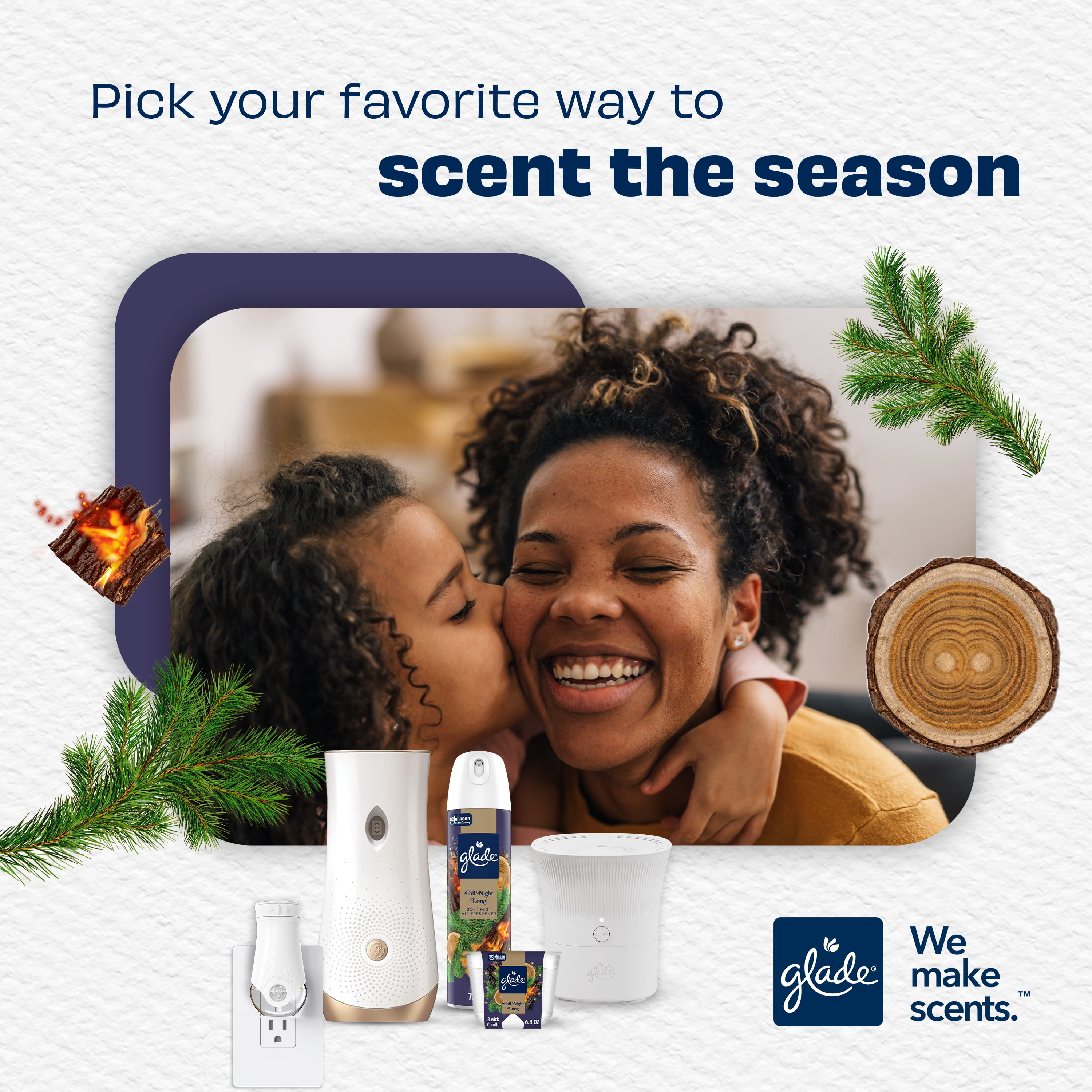 (5 pack) Glade® PlugIns® Scented Oil 5 Refills, Air Freshener, Fall Night Long, 3.35 fl oz, Pack of 5