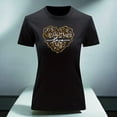 thumbnail image 3 of Playera Blusa Con Impresion De Corazon Love Animal Print Color Negro Talla Mediana Marca Emil SaEs, 3 of 4