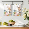 thumbnail image 3 of Easter Bunny Kitchen Towels Set of 1, Colorful Easter Eggs Eucalyptus Leaves Weeping Absorbent Dish Towels for Kitchen, Microfiber Hand Towel, Quick Drying Tea Towel for Cleaning Dishcloths, 3 of 7