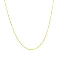 thumbnail image 2 of 14k Yellow Gold Diamond Cut Cable Link Chain 0.7mm Size 20 inches, 2 of 5