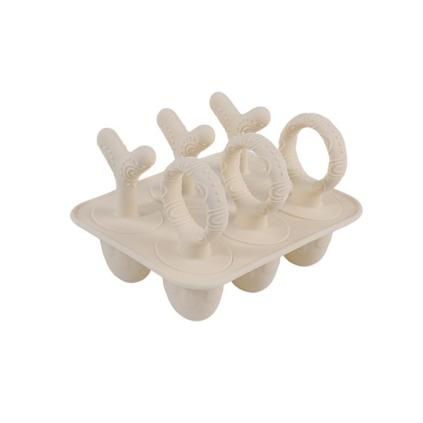 Molde de silicona for helado, máquina for hacer paletas de 6 cavidades for delicias de helado caseras