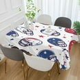 thumbnail image 2 of Yayeee Tablecloths 60" x 90" Rectangle Wrinkle Resistant Party Table Cover, Cartoon American Football Helmets, 2 of 8