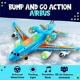 thumbnail image 2 of Toysery Airplane Airbus Toy for Kids - Bump and Go Action with 360 Degree Rotation - Plane with Attractive LED Flashing Lights and Sounds for Boys & Girls,, 2 of 6