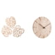 thumbnail image 1 of Adorno de pared creativo con hojas de palma y reloj de pared de madera maciza, ideal para baños, restaurantes y oficinas con temática de selva, 1 of 7