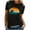 Black, variant on LYXSSBYX Womens Tops Short Sleeve Rainbow Beach Printed Women Summer Short Sleeve Blouse Top Shirt T-shirt
