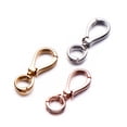 thumbnail image 6 of Zpsolution Double Opening Interchangeable Pearl Enhancer Connector Shortener Pendant Bail Clasp Infinity Figure Eight Shaped Silver/Gold/Rose Gold, 6 of 6