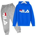 thumbnail image 3 of Conjuntos de ropa deportiva para niños de 3 a 14 años, con capucha y pantalones, 2 piezas, tendencia de otoño y primavera, 3 of 5