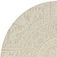 thumbnail image 5 of SAFAVIEH Blossom Roy Mediallion Wool Area Rug, Light Grey/Ivory, 6' x 6' Round, 5 of 7