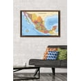 thumbnail image 3 of Map - Mexico Wall Poster, 22.375" x 34" Framed, 3 of 4