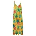thumbnail image 4 of Lunarable Pineapple Design Sleeveless Dress Woman Fashion Long Dresses Women's Summer Suit Dress 2025, 4 of 7