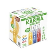 Karma Probiotic Water Variety Pack (18oz, 12 pack) 4 Pineapple , 4 Blueberry Lemonade, 4 Berry Cherry